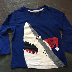Shark Santa long sleeve tshirt